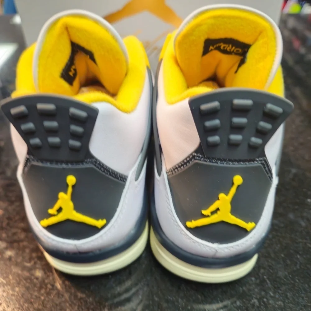 Size various - unisex Air Jordan 4 Retro Vivid Sulfur WIn-hand Ship Aq9129-101 Jordan Women main image 3